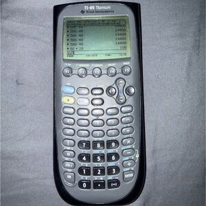 Texas Instruments TI-89 Titanium Graphing Calculator - Black and Gray